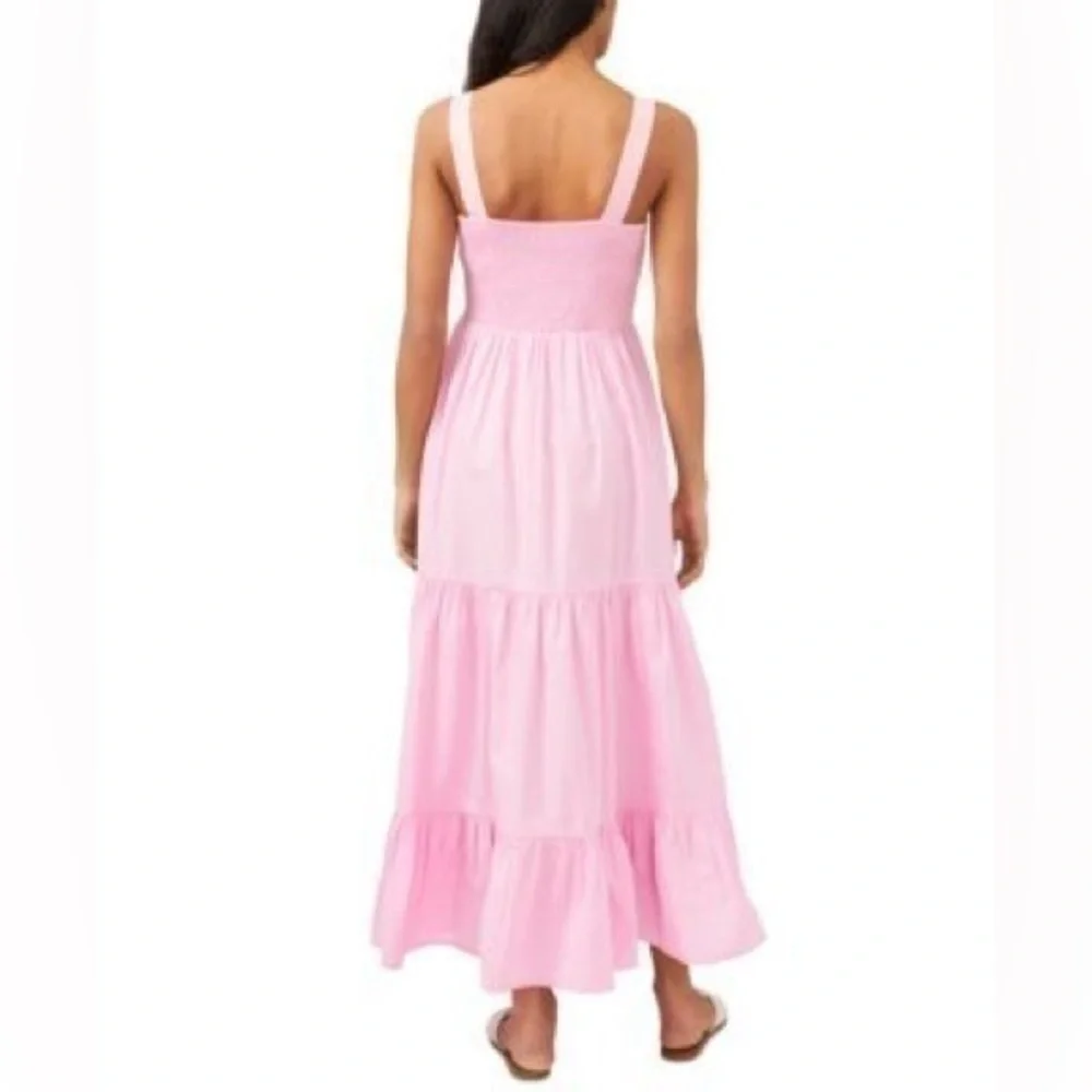 Riley & Rae Women's Sleeveless Smocked Bodice Dress - Picture 2 of 6